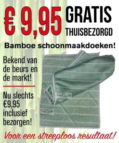 Merkloos Wonderdoek - Glasdoek - Ramendoek - Bamboedoek - Microvezeldoek - Poleerdoek