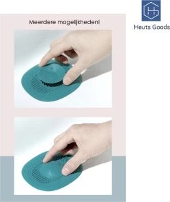 Heuts Goods - Gootsteenzeef - Gootsteenstop - Afvoerzeef - Afvoerstop - Spoelbal - Bad - Douchebak - Keuken - Wasbak - Badkuip - Siliconen - Donkerblauw -Schoonmaakartikelen Winkel 1011x1200