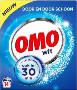 Omo Wit Waspoeder - 6 X 14 Wasbeurten - Voordeelverpakking 14 Omo Wit Waspoeder - 6 X 14 Wasbeurten - Voordeelverpakking -Schoonmaakartikelen Winkel 1019x1200