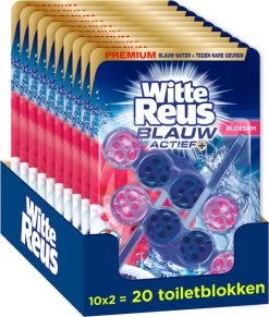 Witte Reus Blauw Actief Toiletblok - Bloesem - WC Blokjes Voordeelverpakking - 20 Stuks -Schoonmaakartikelen Winkel 1020x1200 2