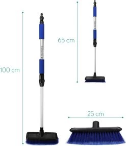 Navaris Telescopische Autowasborstel - Watergevoerde Wasborstel Voor Auto's En Ramen Met Uitschuifbare Lange Handgreep En Zachte Haren - Blauw -Schoonmaakartikelen Winkel 1037x1200 3