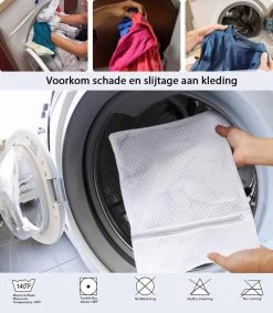 ForDig Wasnet Waszakjes (5 Stuks) Voor Lingerie En Fijne Was - Geschikt Voor Wasmachine - Met Rits - Wit -Schoonmaakartikelen Winkel 1047x1200