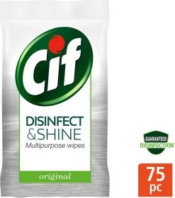 Cif Disinfect & Shine Wipes Doden 99,99% Van De Bacteriën Original Desinfecterende Schoonmaakdoekjes, Van 100% Biologisch Afbreekbaar Textiel 5 X 75 Doekjes 14 Cif Disinfect & Shine Wipes Doden 99,99% Van De Bacteriën Original Desinfecterende Schoonmaakdoekjes, Van 100% Biologisch Afbreekbaar Textiel 5 X 75 Doekjes -Schoonmaakartikelen Winkel 1059x1200 3