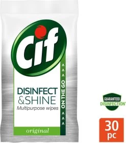 Cif Disinfect & Shine Wipes Original Desinfectie Schoonmaakdoekjes - 12 X 30 Doekjes - Voordeelverpakking -Schoonmaakartikelen Winkel 1062x1200 2
