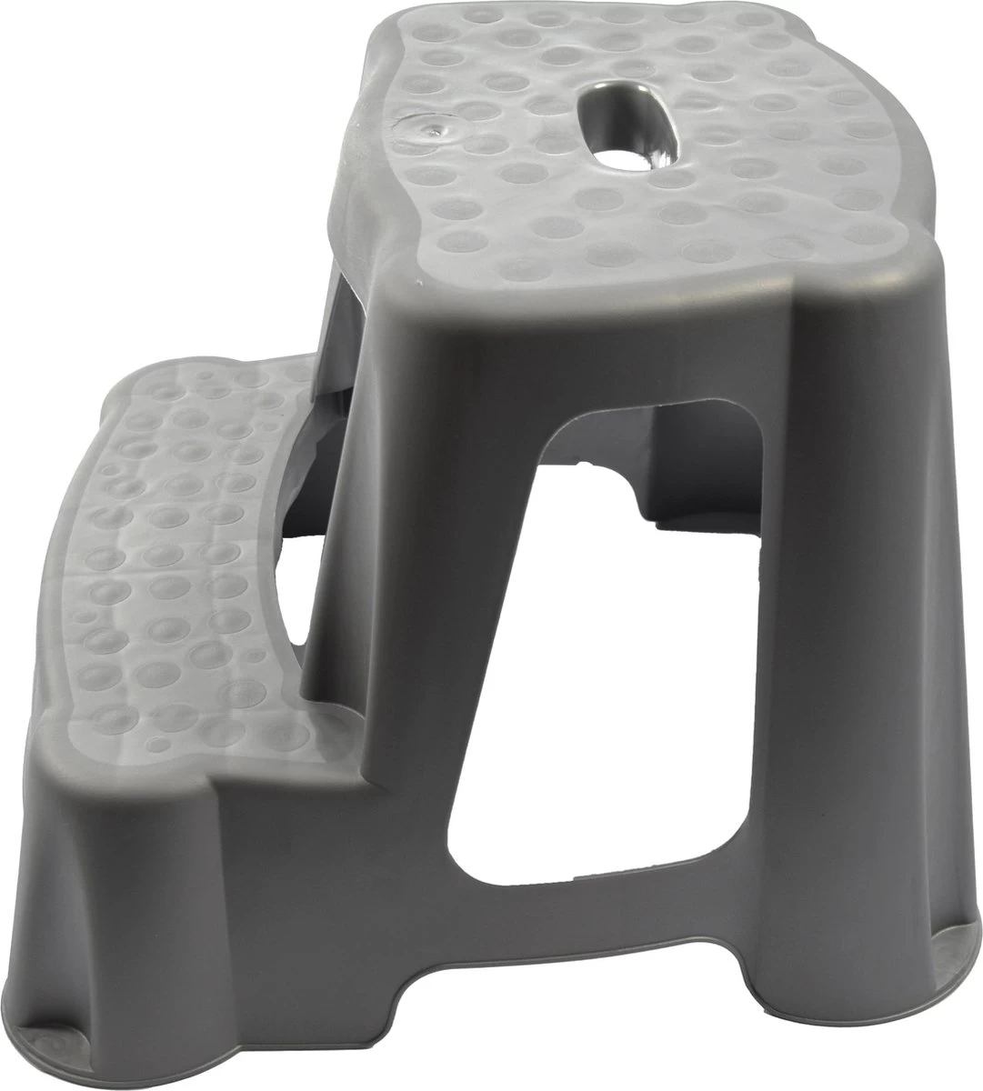 Grijs Kinderkrukje/opstapje Met 2 Treden 35 Cm - Keuken/badkamer Krukjes/opstapjes Voor Kinderen 5 Grijs Kinderkrukje/opstapje Met 2 Treden 35 Cm - Keuken/badkamer Krukjes/opstapjes Voor Kinderen - Afbeelding 3