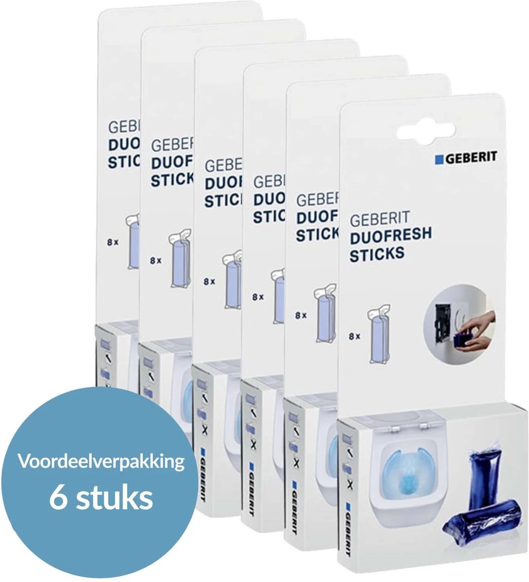 Geberit DuoFresh Sticks - 48 Stuks - Voordeelverpakking - Toilet/WC Blokjes Inbouwreservoir 11 Geberit DuoFresh Sticks - 48 Stuks - Voordeelverpakking - Toilet/WC Blokjes Inbouwreservoir - Afbeelding 9
