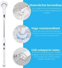 Elektrische Scrubber - Veelzijdige Schrobborstel - Elektrische Schoonmaakborstel - Binnen En Buiten Schoonmaken 13 Elektrische Scrubber - Veelzijdige Schrobborstel - Elektrische Schoonmaakborstel - Binnen En Buiten Schoonmaken -Schoonmaakartikelen Winkel 1099x1200 2