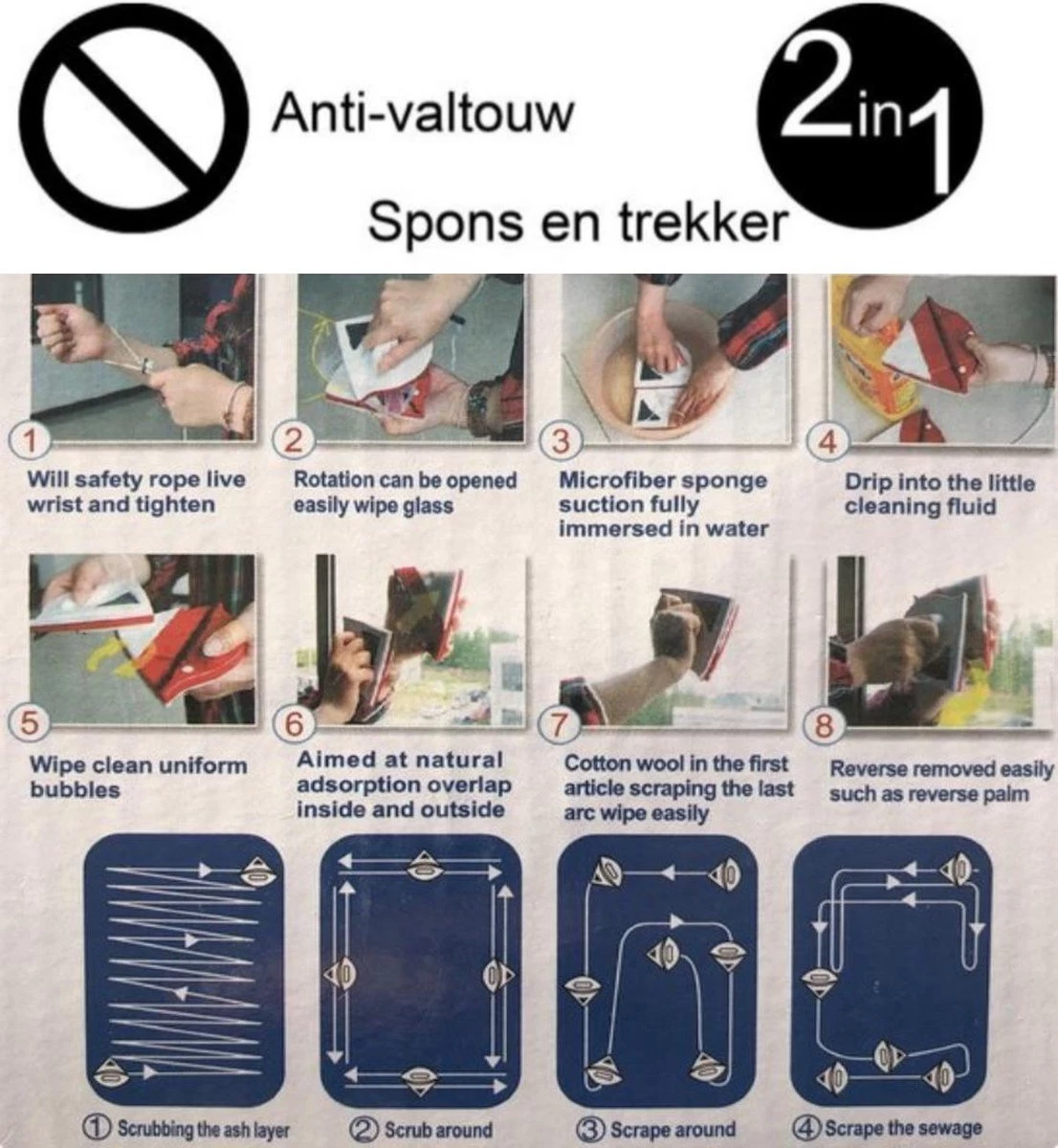 Borvat® | Magnetische Raamwisser | Ruitenreiniger 6 Borvat® | Magnetische Raamwisser | Ruitenreiniger - Afbeelding 4