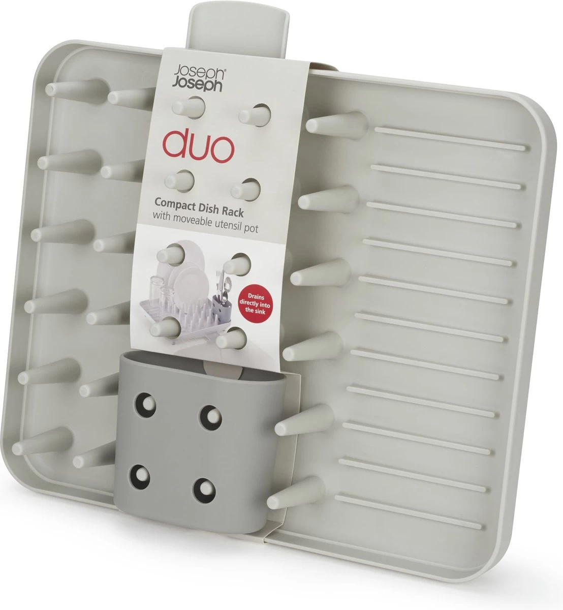 Joseph Joseph Duo Afdruiprek - Compact - Grijs 10 Joseph Joseph Duo Afdruiprek - Compact - Grijs - Afbeelding 8