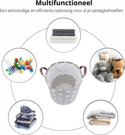 MAESON Wasmand Met Deksel - Opvouwbaar - Waterdicht - 72 L - Opbergmand Kinderkamer - Grijs 13 MAESON Wasmand Met Deksel - Opvouwbaar - Waterdicht - 72 L - Opbergmand Kinderkamer - Grijs -Schoonmaakartikelen Winkel 1109x1200 4