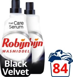 Robijn Klein & Krachtig Black Velvet Vloeibaar Wasmiddel - 2 X 42 Wasbeurten - Voordeelverpakking -Schoonmaakartikelen Winkel 1135x1200