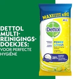 Dettol - 320 Schoonmaakdoekjes Power & Fresh - Citrus 2x80 - Oceanfris 2x80 -Schoonmaakartikelen Winkel 1146x1200 4