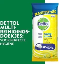 Dettol - 320 Schoonmaakdoekjes Power & Fresh - Citrus 2x80 - Oceanfris 2x80 -Schoonmaakartikelen Winkel 1147x1200 10