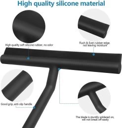 BOTC Douchewisser - Raamwisser - Silicone - 21cm X 16cm - Badkamer Accessoires -Zwart -Schoonmaakartikelen Winkel 1147x1200 3