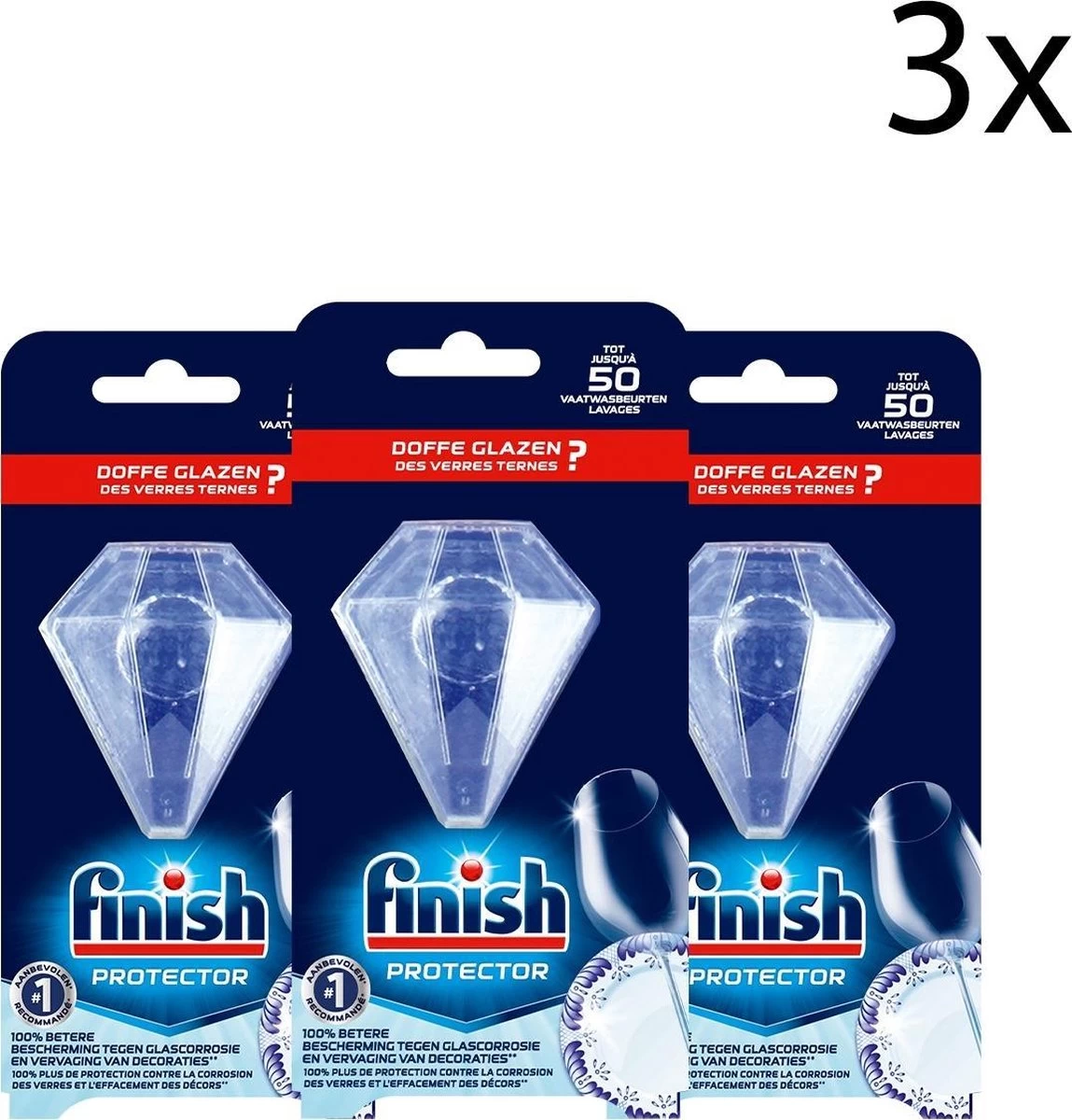 Finish Glans Protector Vaatwasmiddel - 1 Stuk X3