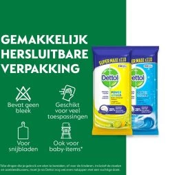 Dettol - 440 Schoonmaakdoekjes Power & Fresh - Citrus 220 Stuks - Oceaan 220 Stuks - Voordeelverpakking 14 Dettol - 440 Schoonmaakdoekjes Power & Fresh - Citrus 220 Stuks - Oceaan 220 Stuks - Voordeelverpakking -Schoonmaakartikelen Winkel 1165x1200 3