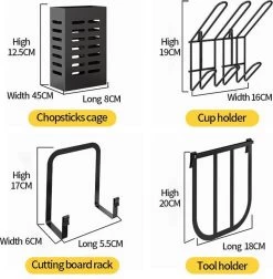 TammaT - Afdruiprek Met Lekbak 2 Laags – Inklapbaar - Afwasrek – Met 2 Lekbakken – Extra Accessories Voor Servies En Snijplanken - RVS - 38x35x26,5cm -Schoonmaakartikelen Winkel 1174x1200 2