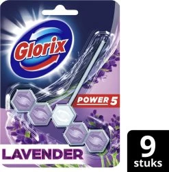 Glorix Power 5 Toiletblokken - Lavendel - 9 Stuks - Voordeelverpakking -Schoonmaakartikelen Winkel 1180x1200 5