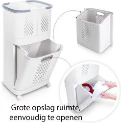 Sens Design Wasmanden Met Deksel - Wassorteerder 3 Vakken Op Wieltjes -Schoonmaakartikelen Winkel 1186x1200 6