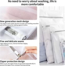 BOTC Waszakken - Wasnetten - Set Van 5 - Bescherm Je Wasgoed En Wasmachine - Transparant -Schoonmaakartikelen Winkel 1187x1200 1