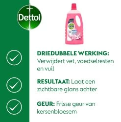 Dettol - Power & Fresh - Allesreiniger - Kersenbloesem - 8 X 1 Liter 14 Dettol - Power & Fresh - Allesreiniger - Kersenbloesem - 8 X 1 Liter -Schoonmaakartikelen Winkel 1189x1200 5