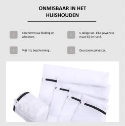 Merkloos Waszakken | Set Van 5 Waszakjes Met Rits - Waszak - Wasnet - Kledingzakjes - BH Was Zakjes - Laundry Bag Set Voor Ondergoed - Kleding - Delicaat Wasgoed - Wasmachine Zakjes - Wasgoed -Schoonmaakartikelen Winkel 1192x1200 3