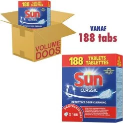 SUN® Sun Professional Vaatwastabletten - 188 Stuks -Schoonmaakartikelen Winkel 1195x1200 4