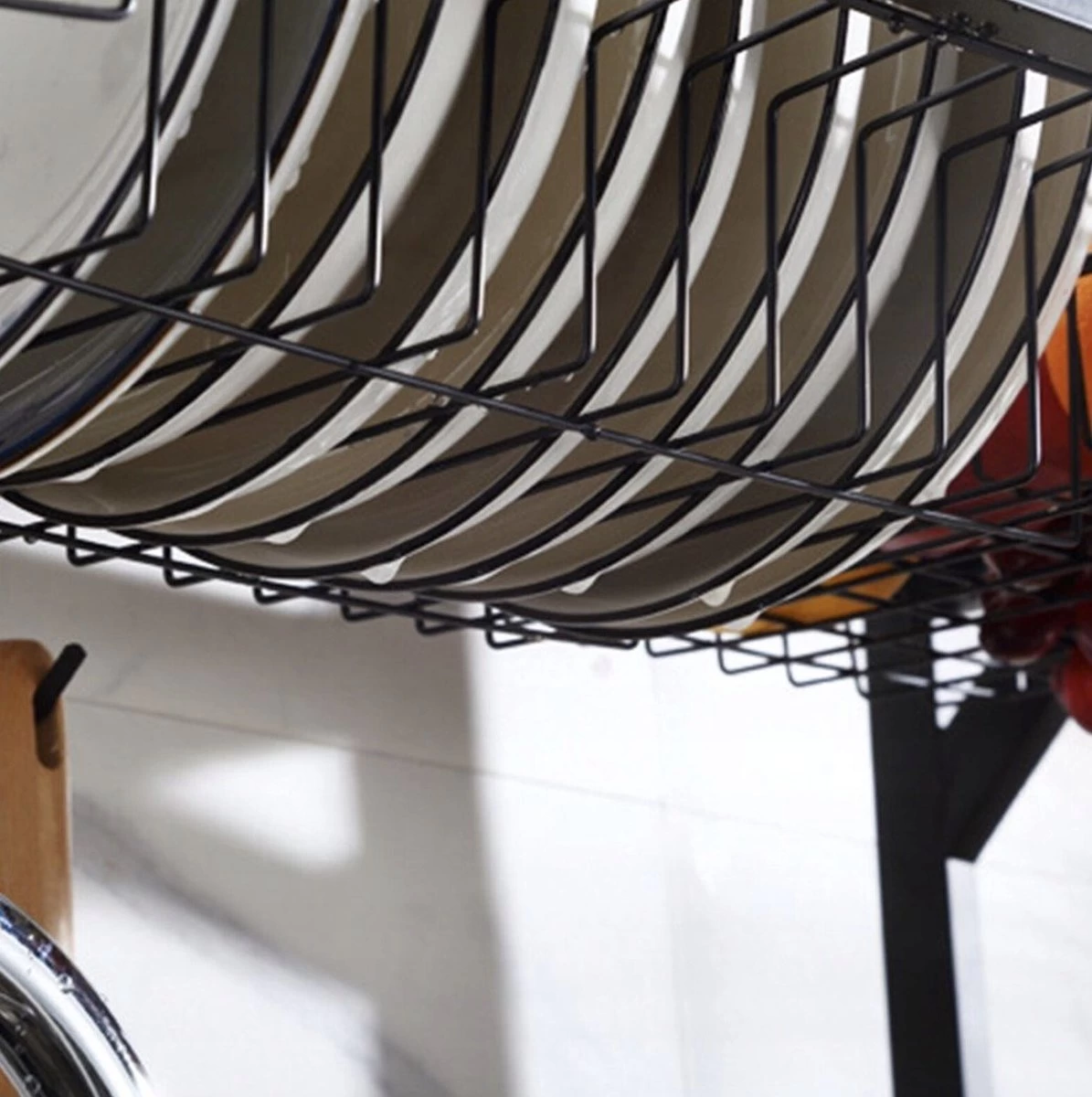 Afdruiprek Droger Zwart Voor Bestek Boven De Gootsteen 65 Cm X 29 Cm X 52 Cm 6 Afdruiprek Droger Zwart Voor Bestek Boven De Gootsteen 65 Cm X 29 Cm X 52 Cm - Afbeelding 4