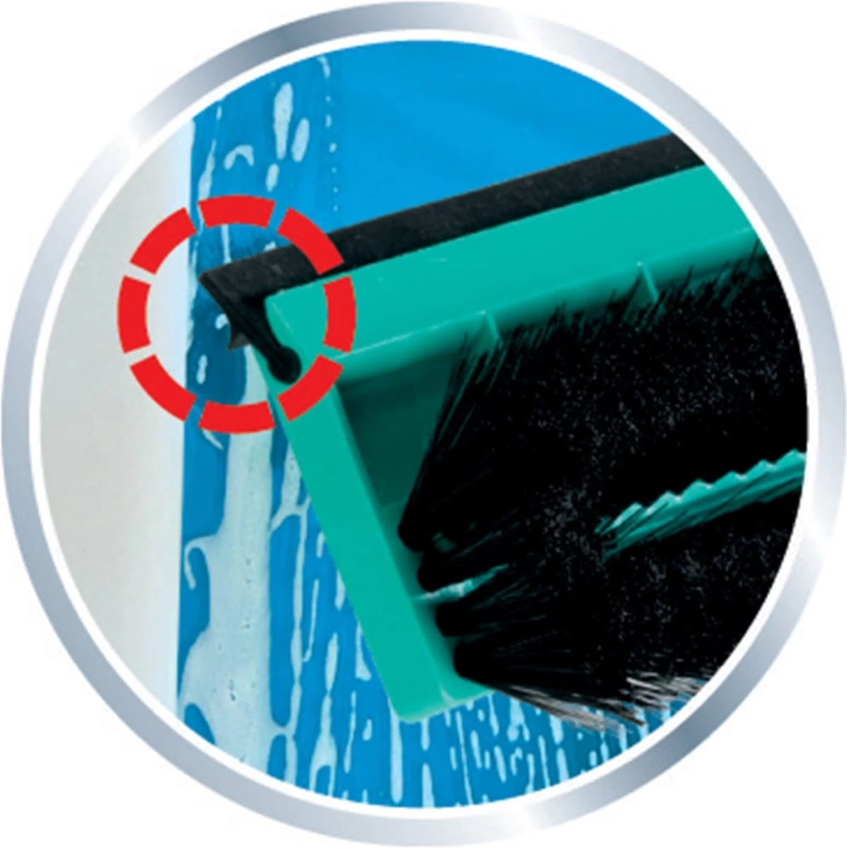 Leifheit Raamwisser Met Borstel Met Telescoopsteel (110-190 Cm) Click System 4 Leifheit Raamwisser Met Borstel Met Telescoopsteel (110-190 Cm) Click System - Afbeelding 2