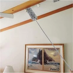 Fain® Plumeau Met Telescoopsteel – Grijs – 80 Tot 240 Cm - Uitschuifbaar – Wasbaar - Flexibel 360° Draaibaar – Duster - Microvezel Ragebol -Schoonmaakartikelen Winkel 1198x1200 25