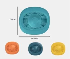 Heuts Goods - Gootsteenzeef - Gootsteenstop - Afvoerzeef - Afvoerstop - Spoelbal - Bad - Douchebak - Keuken - Wasbak - Badkuip - Siliconen - Donkerblauw -Schoonmaakartikelen Winkel 1200x1006