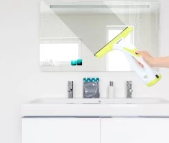 Alpina Elektrische Ramenwasser - Ruitenreiniger 635GR - Oplaadbare Raamtrekker - 3,7V Lithiumbatterij - Batterijduur 30 Minuten - 70ML Waterreservoir - Wit/Geel -Schoonmaakartikelen Winkel 1200x1010 2