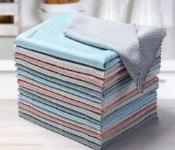 Lopoleis FACU XIV Microvezeldoekjes – 10 Stuks – Microvezeldoeken – Streepvrij – Reinigingsdoekjes – Schoonmaakdoeken – Spiegeldoeken – 30 X 40 Cm