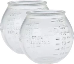 Merkloos Doseerbol 2 Stuks 150ml - Transparant - Wasbol - Wasbollen - Vloeibaar Wasmiddel Doseren - Voor Wasmachine - Doseerdop - Wasbal - Doseerwasbal - Herbruikbaar - Milieuvriendelijk