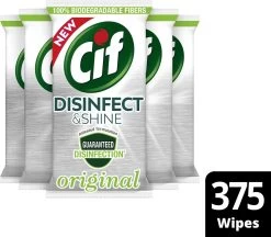 Cif Disinfect & Shine Wipes Doden 99,99% Van De Bacteriën Original Desinfecterende Schoonmaakdoekjes, Van 100% Biologisch Afbreekbaar Textiel 5 X 75 Doekjes 18 Cif Disinfect & Shine Wipes Doden 99,99% Van De Bacteriën Original Desinfecterende Schoonmaakdoekjes, Van 100% Biologisch Afbreekbaar Textiel 5 X 75 Doekjes -Schoonmaakartikelen Winkel 1200x1050 4