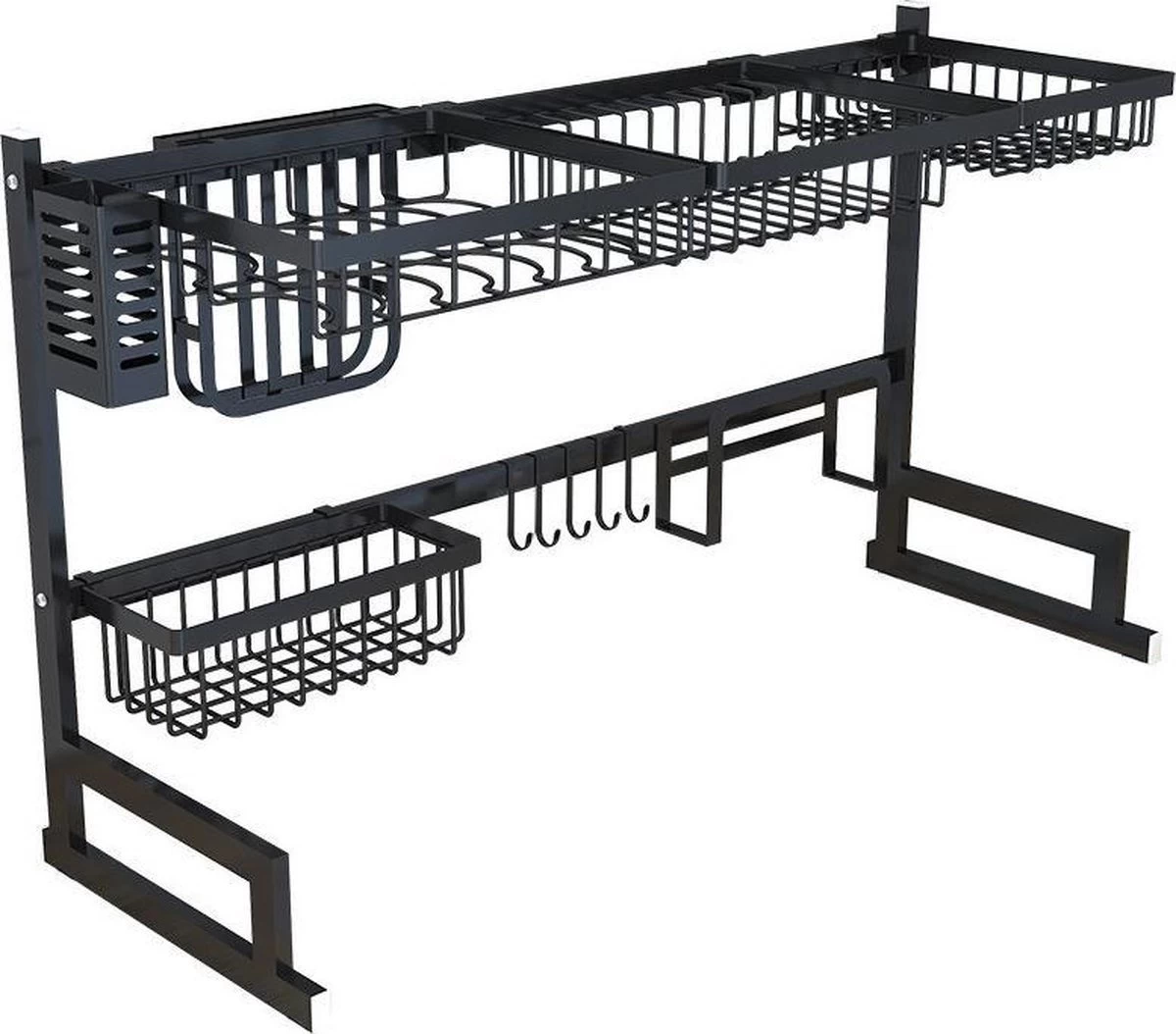 Sens Design Afwasrek Zwart - Afdruiprek - 82,5 Cm - RVS 7 Sens Design Afwasrek Zwart - Afdruiprek - 82,5 Cm - RVS - Afbeelding 5