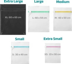 BOTC Waszakken - Wasnetten - Set Van 5 - Bescherm Je Wasgoed En Wasmachine - Transparant -Schoonmaakartikelen Winkel 1200x1060 2