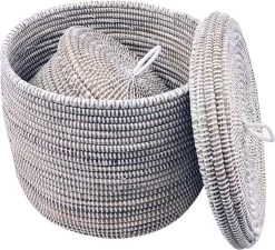 FAM Drie Set Zeegras Witte Manden / Decoratie Mand / Storage / Opbergmand -Schoonmaakartikelen Winkel 1200x1095 4