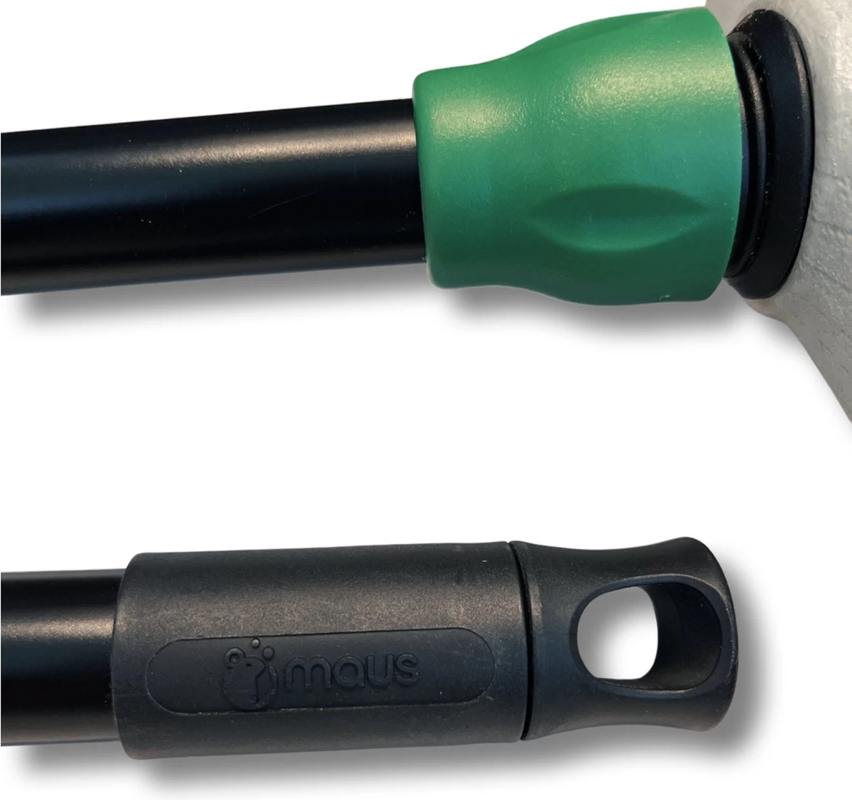 MAUS Luiwagen Met Steel - Schrobborstel 25 Cm. Polyamide Wit - Schrobber Met Steel - Made In EU 4 MAUS Luiwagen Met Steel - Schrobborstel 25 Cm. Polyamide Wit - Schrobber Met Steel - Made In EU - Afbeelding 2