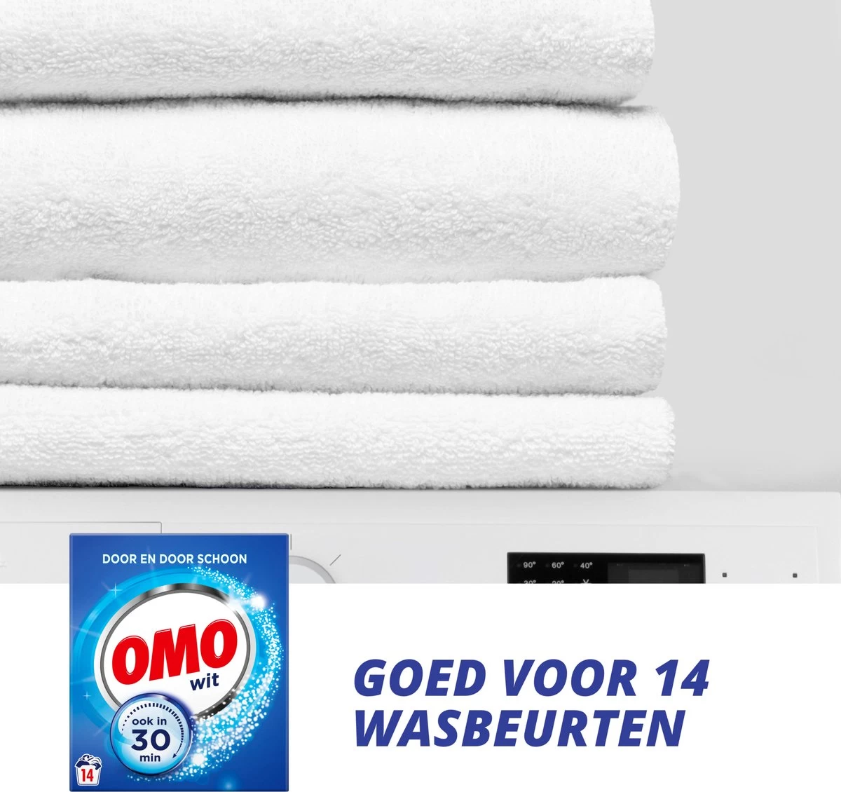 Omo Wit Waspoeder - 6 X 14 Wasbeurten - Voordeelverpakking 6 Omo Wit Waspoeder - 6 X 14 Wasbeurten - Voordeelverpakking - Afbeelding 4