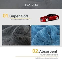 Droogdoek Auto - Watermagneet - Microvezel - Doek - 45 X 38 Cm - Blauw - Super Zacht! -Schoonmaakartikelen Winkel 1200x1137 6