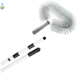 Ragebol Driehoek Met Telescoopsteel, Plumeau Uitschuifbaar Tot 6 Meter