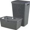 Curver Jute Wasmand Met Deksel 58L + Wasmand 46L - Donkergrijs -Schoonmaakartikelen Winkel 1200x1146 5