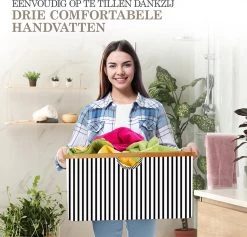 MIRI Opvouwbare Wasmand – Heupwasmand – Gestreept – Wasmanden – Opbergmand – Wasbox – 45L – Bamboe – Laundry Basket -Schoonmaakartikelen Winkel 1200x1150 16