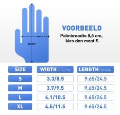 IVROU® Nitril Handschoenen - 100 Stuks Wegwerp Handschoenen - Poeder Vrij, Latex Vrij - Maat: M - Violet Blauw -Schoonmaakartikelen Winkel 1200x1150 19