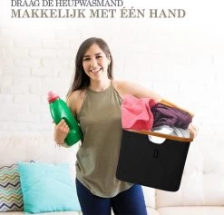 MIRI Opvouwbare Wasmand – Heupwasmand – Zwart – Wasmanden – Opbergmand – Wasbox – 45L – Bamboe – Laundry Basket -Schoonmaakartikelen Winkel 1200x1150 9