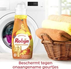 Robijn Classics Passiebloem & Bergamot Wasverzachter - 4 X 30 Wasbeurten - Voordeelverpakking -Schoonmaakartikelen Winkel 1200x1156