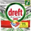 Dreft Platinum Plus All In One Lemon - 95 Stuks - Voordeelverpakking - Vaatwastabletten