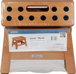 PUHLMANN - Inklapbare Kruk, JAMES, Hout, 23 Cm Hoog, Max 150 Kilo -Schoonmaakartikelen Winkel 1200x1164 2