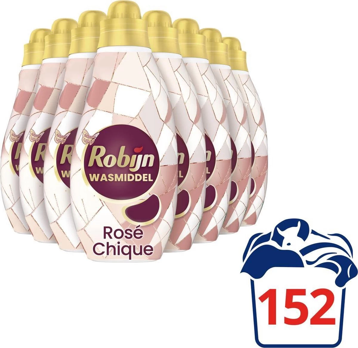 Robijn Klein & Krachtig Rosé Chique Vloeibaar Wasmiddel - 8 X 19 Wasbeurten - Voordeelverpakking 6 Robijn Klein & Krachtig Rosé Chique Vloeibaar Wasmiddel - 8 X 19 Wasbeurten - Voordeelverpakking - Afbeelding 4